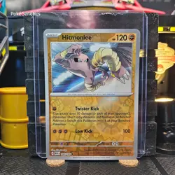 Hitmonlee 151 Reverse Holo Pokemon TCG 106/165 Scarlet & Violet Uncommon - Image 1