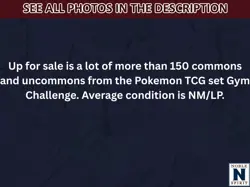Pokemon TCG Gym Challenge Bulk Commons Uncommons Energy 150+ NM LP (CS) - Image 2