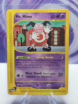 Mr. Mime (95a) E-Series Aquapolis 95a/147 Common Pokemon Card - LP - Image 1