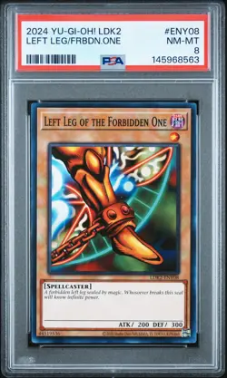 2024 YU-GI-OH! LEGEND DECKS II #ENY08 LEFT LEG OF THE FORBIDDEN ONE PSA 8 - Image 1