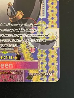 Bandai One Piece Card Game Queen ST04-005 Holo Character Card 5 Cost 6000 Power - Image 5
