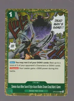 DEMON AURA NINE SWORD STYLE ASURA BLADES DRAWN DEAD MAN'S GAME OP12-037 - Image 1