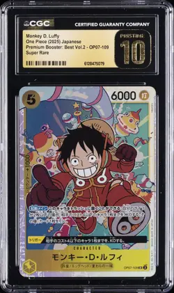 2024 ONE PIECE JPN 500 YEARS IN THE FUTURE SR MONKEY D. LUFFY CGC 10 PRISTINE - Image 1