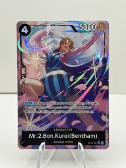 One Piece Mr.2.Bon.Kurei(Bentham) OP14-091 Alt Art (SR) NM.. - Image 1