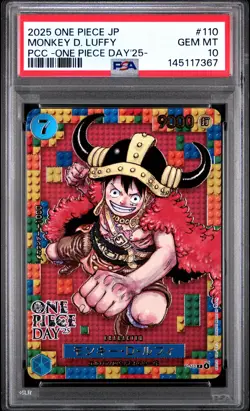2025 ONE PIECE JPN PREMIUM COLLECTION ONE PIECE DAY'25 MONKEY D. LUFFY PSA 10 - Image 1