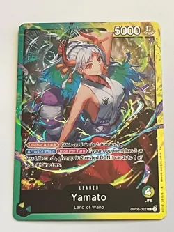 Yamato Foil | OP06-022 NM/M | Starter Deck 28: GREEN/YELLOW Yamato One Piece - Image 1