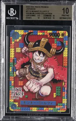 2025 ONE PIECE JPN PREMIUM COLLECTION ONE PIECE DAY'25 MONKEY D. LUFFY BGS 10 - Image 1