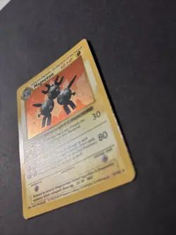 Magneton Base Set Shadowless Holo Rare Pokemon Card 9/102 LP to MP Condition - Image 2