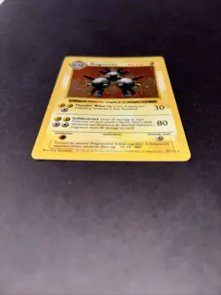 Magneton Base Set Shadowless Holo Rare Pokemon Card 9/102 LP to MP Condition - Image 3