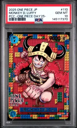 2025 ONE PIECE JPN PREMIUM COLLECTION ONE PIECE DAY'25 MONKEY D. LUFFY PSA 10 - Image 1