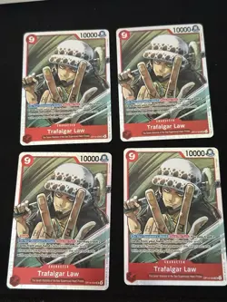4X Trafalgar Law Playset OP14-009 SR One Piece TCG The Azure Sea's Seven - Image 1