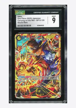 One Piece CGC 9 Sabo SEC 2025 OP13-120 OP13 Japanese - Image 1