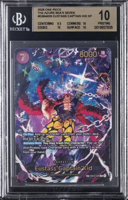 2026 ONE PIECE THE AZURE SEA'S SEVEN SP #EB04039 EUSTASS CAPTAIN KID BGS 10 - Image 1