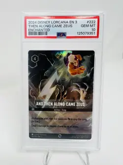 Disney Lorcana And Then Along Came Zeus PSA 10 Gem Mint - Image 1