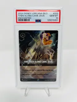 Disney Lorcana And Then Along Came Zeus PSA 10 Gem Mint - Image 2