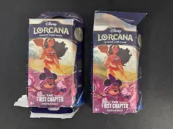 Lot x3 2024 Disney Lorcana TCG First Chapter Amber & Amethyst Starter Deck WSC38 - Image 1