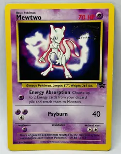 Pokemon TCG Kids WB Promo Mewtwo 3/53 Basic 1999 English Card Movie - Image 1