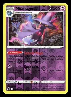 Mismagius 064/195 Silver Tempest NM Reverse Holo Pokemon Card TCG - Image 1