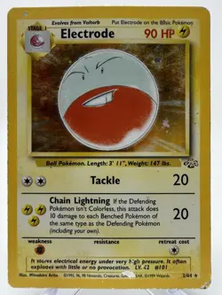 Electrode 2/64 Jungle Holo Rare HP Pokemon Card WOTC 1999 - Image 1