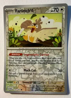 Farfetch’d 132/167 Reverse Holo Card Twilight Masquerade TWM Pokemon TCG NM - Image 1