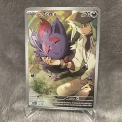 Pokemon TCG N's Zorua 189 Scarlet & Violet Promo Holo Card Journey Together - Image 1