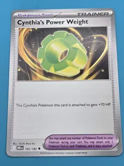 Cynthia's Power Weight 162/182 Destined Rivals Pokemon Card NM - Image 1