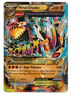 Pokemon Card: Primal Groudon EX 86/160 XY Primal Clash Set Ultra Rare! PL - Image 1