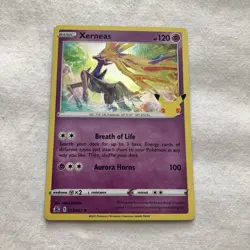 Xerneas 012/025 Holo Rare Celebrations NM Pokemon card - Image 1