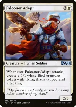 X 1 Falconer Adept NM M21 019 MTG Magic The Gathering - Image 1