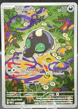 Shroodle 149/132 Me01: Mega Evolution Holo 2025 Pokemon Card NM - Image 1