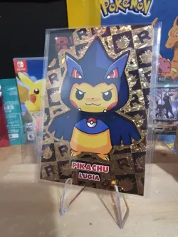 Pikachu Lugia Poncho - Gold Holo Box Hit - Team Rocket Card Database - Pokemon - Image 1