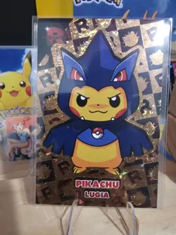 Pikachu Lugia Poncho - Gold Holo Box Hit - Team Rocket Card Database - Pokemon - Image 2