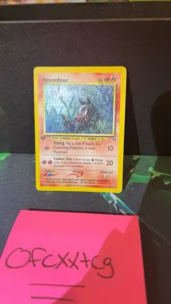 Pokemon Houndour 5/75 Neo Discovery Holo Rare 1st Edition English TCG Card - Image 2