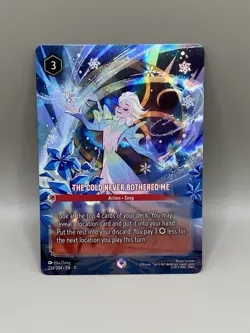 The Cold Never Bothered Me Enchanted Lorcana Card Winterspell 234/204 - Image 1