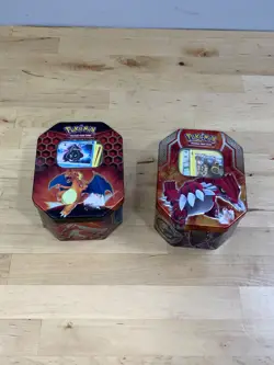 Pokemon Trading Cards Tin Box Lot Bundle - Image 1