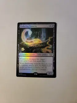 Magic The Gathering Duskmourne Enduring Tenacity Prerelease Foil OC3435 - Image 1