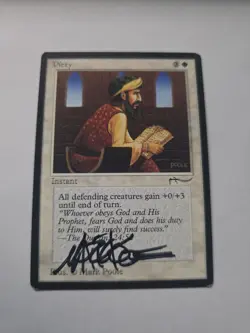 Piety Antiquties SIGNED By Mark Poole Magic The Gathering - Image 1