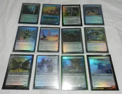 Lot of 109 Foil Magic The Gathering Cards in plastic sleeves - Image 2
