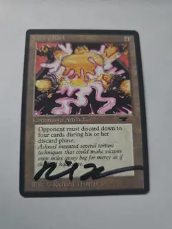 Cursed Rack Antiquties SIGNED By Richard Thomas Magic The Gathering - Image 1
