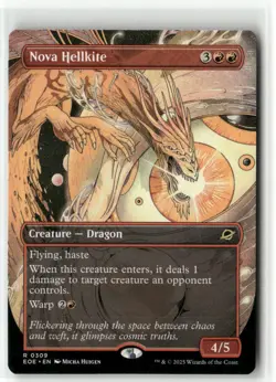 Nova Hellkite Borderless Edge of Eternities MTG NM - Image 1