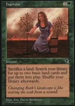 1x Harrow Moderate Play MTG Magic - Kid Icarus - - Image 1