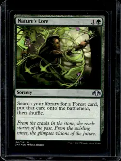 2023 Magic MTG Dominaria Remastered Nature's Lore #170/261 - Image 1