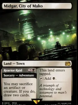 Midgar, City of Mako (Borderless) 313 Rare FINAL FANTASY NM Magic: The Gathering - Image 1