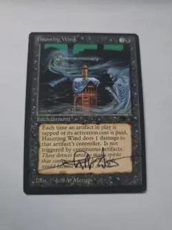 Haunting Wing SIGNED By Jeff Menges Magic The Gathering - Image 1