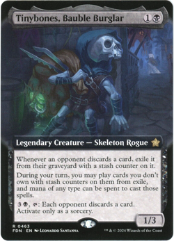 Tinybones, Bauble Burglar (Extended Art) - 0463 - Foundations - MTG - Image 1