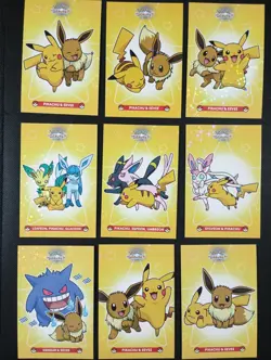 Pokemon Let's Go Eevee Database Peru Pika Duo's Set Eeveelutions STAR HOLO - Image 1