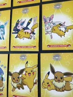 Pokemon Let's Go Eevee Database Peru Pika Duo's Set Eeveelutions STAR HOLO - Image 2