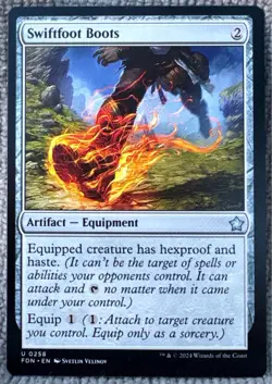Swiftfoot Boots FDN 258Foundations Regular Uncommon MTG - Image 1