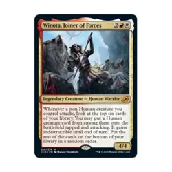 WOTC MtG Ikoria Lair of Behemoths Winota, Joiner of Forces (MR) EX - Image 1