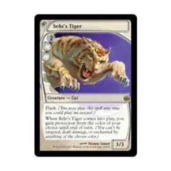 WOTC MtG Future Sight Seht's Tiger (R) (Foil) Fair - Image 1